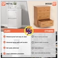 thumbnail image 4 of Kooyon White 2 Drawer Lockable Vertical File Cabinet, Metal Home Office Filing Cabinet, Fits Legal/Letter/A4-Assembly Required, 4 of 10