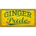 thumbnail image 1 of Ginger Pride Metal License Plate, 1 of 1