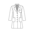 thumbnail image 2 of Panda Uniform women lab coat | lab coats women and womens lab coat., 2 of 5