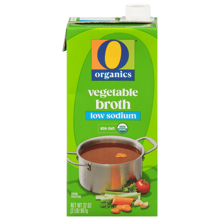 O O Organic Low Sodium USDA Organic Vegetable Broth, 32-Ounce