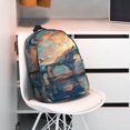 thumbnail image 3 of Easygdp Forest Lake White Horse Mochila Ligera de 15 Pulgadas para Estudiantes, Mochila Cómoda para la Escuela y Viajes, Correas Ajustables, 3 of 6