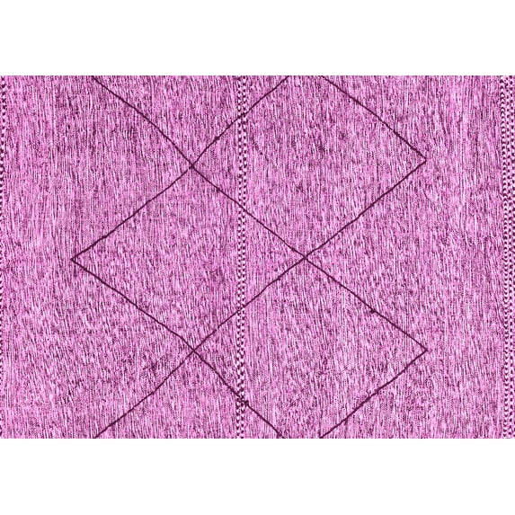 Ahgly Company Indoor Rectangle Abstract Pink Modern Area Rugs, 8' x 12'
