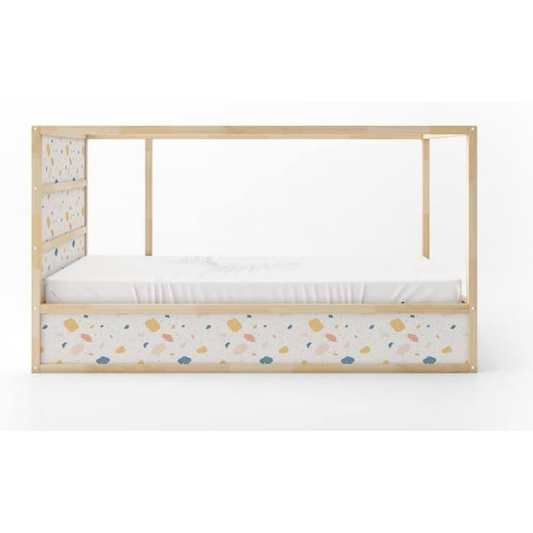 KURA Bed Colorful Venetian Terrazzo Imitation Pattern Kids Decals Sticker Furniture Decals for Nursery Adhesive