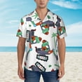 thumbnail image 4 of Disketp Hawaiian Shirts For Men,Dinosaur On Excavator2 Print Mens Casual Short Sleeve Button Down Shirts Beach Shirt, 4 of 8