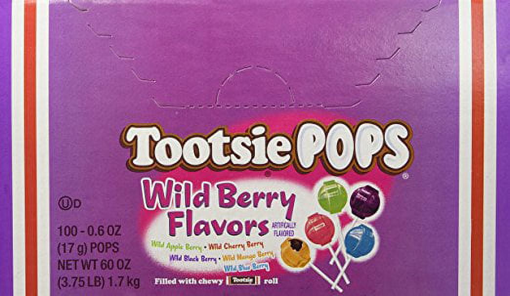 Tootsie Pops Assorted Flavor Lollipops, 0.6 Oz., 100 Count