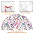 thumbnail image 4 of Lsque Summer with Flamingo Print Christmas Tree Skirt, Tree Skirt with Ties or Velcro, Perfect for Holiday Decorations, Halloween, and New Year-36", 4 of 7
