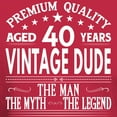 thumbnail image 3 of CafePress - VINTAGE DUDE AGED 40 YEARS T Shirt - Men's Classic Graphic Cotton T-Shirt, 3 of 4