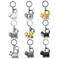 thumbnail image 3 of Kitten KeychainsMini Cute Cartoon Cat Model Hanging Toy Key Ring Keychain Bag Pendant Birthday Party Centerpiece Decorations, Baby Shower Party Favors for Kids Birthday Party, 3 of 8