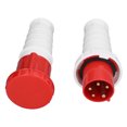 thumbnail image 2 of 63A IP67 Industrial Waterproof Aviation Plug Connector Set - 380-415V 3P+N+E 5-Core, Polypropylene Shell, Solid Copper Contacts, Rubber Sealing Ring for Industrial/Agricultural/Marine Power, 2 of 7