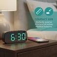 thumbnail image 5 of Unique Bargains Mirror Alarm Clock with Big Numbers for Heavy Sleepers 5.1" x 1.4" x 2.6", 5 of 7