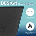 thumbnail image 3 of Unique Bargains Flat Face Cargo Liner Rear Trunk Mat Trunk Cargo Luggage Boot Tray Mat Vertical Stripes Pattern for Volkswagen Tiguan 2018-2024 Anti-Slip, 3 of 7