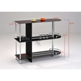 thumbnail image 3 of KB SC-6095-BK 41 x 47 x 16 in. Serving Cart - Chrome & Black, 3 of 5