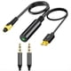 thumbnail image 1 of Convertidor de Audio de 3,5 mm A SPDIF, Adaptador de Audio Analógico A Digital, Cable Auxiliar de 3,5 mm A Óptico para TV, Consolas de Juegos, Portátiles, 1 of 5