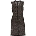 thumbnail image 2 of bar III Womens Cheetah Lace Midi Dress, Black, Medium, 2 of 2