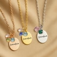 thumbnail image 3 of Grandma Family Necklace Personalized Grandma Gifts from Grandkids Birth Month Birthstones - Custom Grammy Jewelry with Birth Stone Charms Grandchildren Jewelry - Mother's Day Gifts, 3 of 8