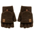 thumbnail image 1 of Gants d'Hiver pour Hommes Mignons Chauds Gants Sans Doigts avec Couvre-Mitaines, 1 of 10