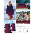 thumbnail image 5 of Black Red Ombre Beach Towels Oversized Super Absorbent, Modern Abstract Art Aesthetics Lightweight Bath Towel Quick Dry Sets For Bathroom/Pool/Rv Camping/Beach Play/Gym Room/Picnic 30"x60", 5 of 8