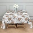 thumbnail image 3 of Football with Symbols Pattern Square Tablecloth,Waterproof Square Table Cover,Wipeable Spillproof Washable Table Cover for Home Kitchen Party Decor 42"X42"(107x107cm), 3 of 6