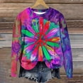 thumbnail image 2 of Turilly Sweatshirts for Women Crewneck Casual Fall Long Sleeve Shirts Lightweight Pullover Loose Fit Tunic Top on, 2 of 4
