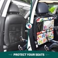 thumbnail image 5 of Car Seat Back Protector,Waterproof & Stain Resistant Kick Mats with Tablet Holder & Organizer Pockets,Easy-Clean Nylon Back Seat Protector Three Coloured Petals, 5 of 7
