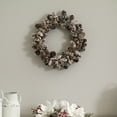 thumbnail image 5 of Nearly Natural Snowy Pine Cone Wreath, 5 of 5