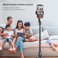 thumbnail image 4 of 27.5-Inch Multi-function Selfie Stick Gimbal Stabilizer Desktop Tripod with Telescoping Rod with Anti-shaking Support Wireless Control Phone Clip & Remote Control Compatible with Android 4.4/ iOS 5.1, 4 of 9