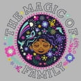 thumbnail image 2 of Men's Encanto Mirabel The Magic of Family Circle  Long Sleeve Shirt Athletic Heather X Large, 2 of 4