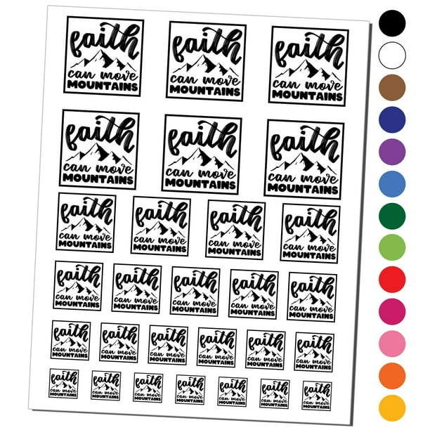 Faith Can Move Mountains Inspirational Bible Verse Water Resistant