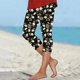 thumbnail image 1 of MKLEKYY Leggins mujer de vestir Pantalones casuales para mujer, ligeros, cómodos, para uso diario, para el hogar y al aire libre, con diseño de ribete de encaje para primavera y verano, 1 of 4