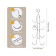 thumbnail image 3 of Purse Organizer For Closet, 4-Tier Hanging Bag Holder, Silver Metal Closet Organization Purse Hanger Backpack Rack Space Saving Hanger, 3 of 5