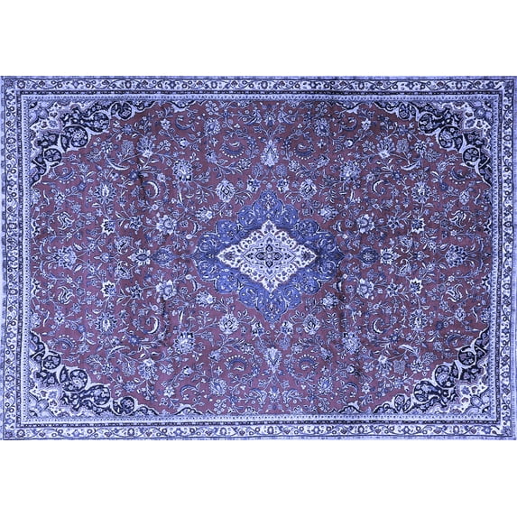 Ahgly Company Indoor Rectangle Persian Blue Traditional Area Rugs, 2' x 4'