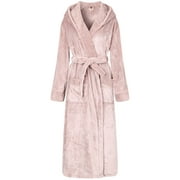 Richie House Women's Soft and Warm Robe Bathrobe with Hood RHW2823-A-L