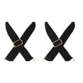 thumbnail image 3 of Sonducket Correas de bolso decorativas negras de 3,8 cm de ancho, correa de hombro bordada, cinturón de monedero sólido, accesorios de 2Conjunto, 3 of 6