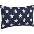 thumbnail image 2 of 4th of July Decorations Pillow Covers 12x20 Inch Set of 2, Independence Day Patriotic Navy Blue Stars Throw Pillows Linen Farmhouse Holiday Cushion Case for Sofa Living Room Outdoor Decor, 2 of 6