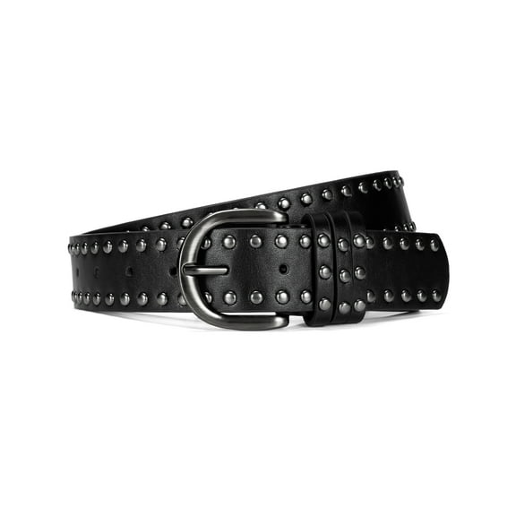 Maikun Women Belts Rivets Belts for Jeans Pants Dresses Studded Black Belt Women
