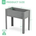 thumbnail image 2 of 31x31x16 inch Raised Garden Bed with Legs, Elevated Wooden Planter Box for Outdoor Plants Flowers Fruits Vegetable Herb Growing, 2 of 6