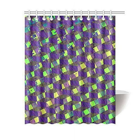 ARTJIA Colorful Abstract Bathroom Waterproof Fabric Shower Curtain 60x72 inches