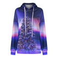 thumbnail image 4 of Sudaderas Navideñas de Cuello Redondo Para Mujer, Camisas Informales de Manga Larga, Jersey Estampado, Túnica, Tops Odeerbi  ODB191163, 4 of 6