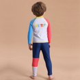 thumbnail image 3 of Uccdo Toddler Boys Rashguard Two Piece Swimsuits Kids Long Sleeve Sunsuits Surf Bathing Suit Swimwear 2-9T, 3 of 8