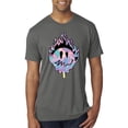 thumbnail image 2 of Wild Bobby Trippy Happy Face Men Premium Tri Blend Tee, 2 of 6