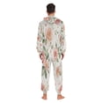 thumbnail image 6 of 1 Piece Adult Onesie Pajamas Cozy & Loose-Fit Sleepsuit Loungewear with Pockets Watercolor Rose Floral Pattern X-Large, 6 of 7