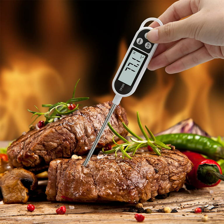 Digital Kitchen Thermometer Household Thermometer Oven Thermometer Cooking  Thermometer, Long Probe, Corrosion Protection 