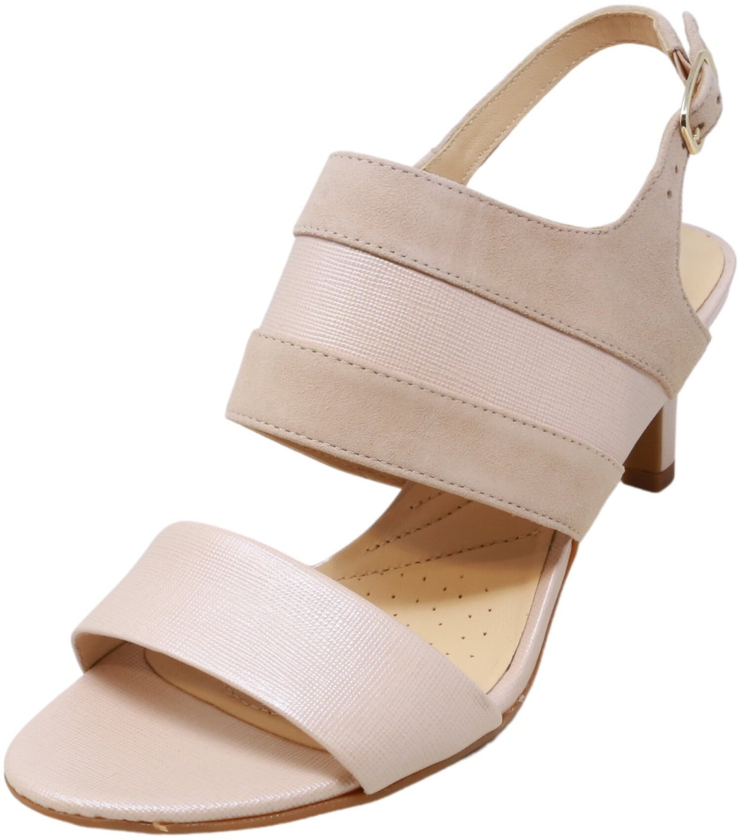clarks cream heels