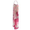 thumbnail image 3 of Mono sin mangas para mujer VISgogo con estampado floral, versión de pierna ancha, tirantes finos, ropa de verano VISgogo  moda, 3 of 5