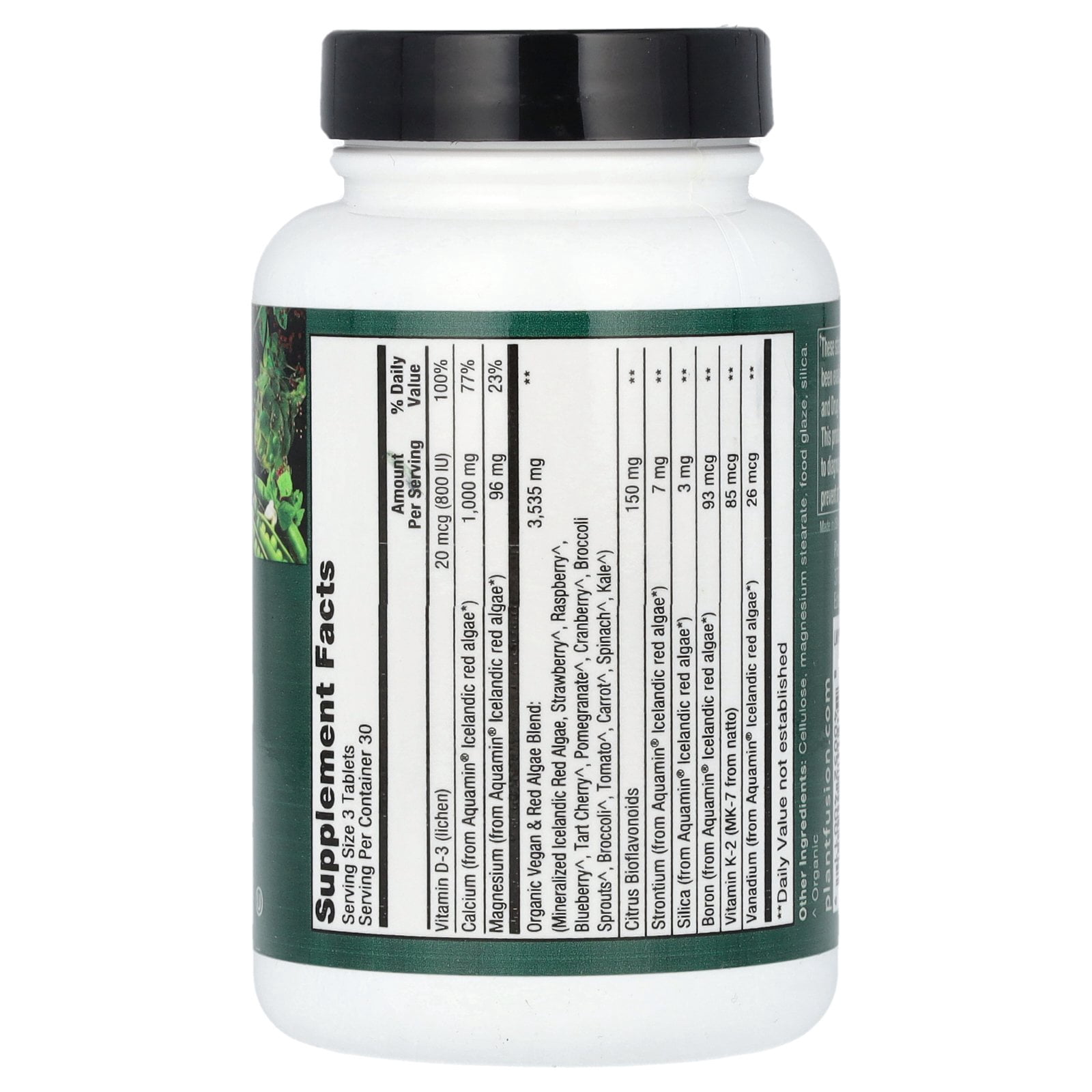 Plantfusion Plant-Based Calcium 1000 mg - 90 Vegan Tablets