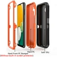 thumbnail image 6 of TASHHAR Samsung Galaxy A04S Case/A13 5G Case Military Grade Heavy Duty Protection 3 in 1 Shockproof Armor Rugged Durable for Galaxy A04S/A13 5G Phone - Black+Orange, 6 of 7