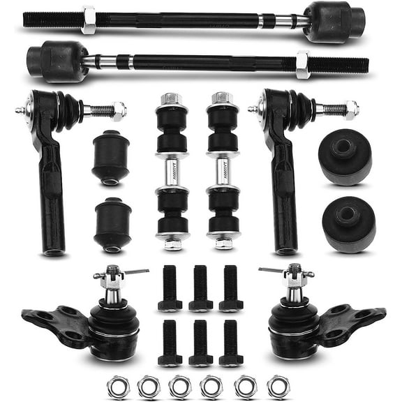 A-Premium 10Pcs Front Suspension Kit Inner Outer Tie Rod End Sway Bar Link Stabilizer Link Ball Joint Control Arm Bushing Kit Compatible with Chevrolet Cavalier Pontiac Sunfire 1995-2005