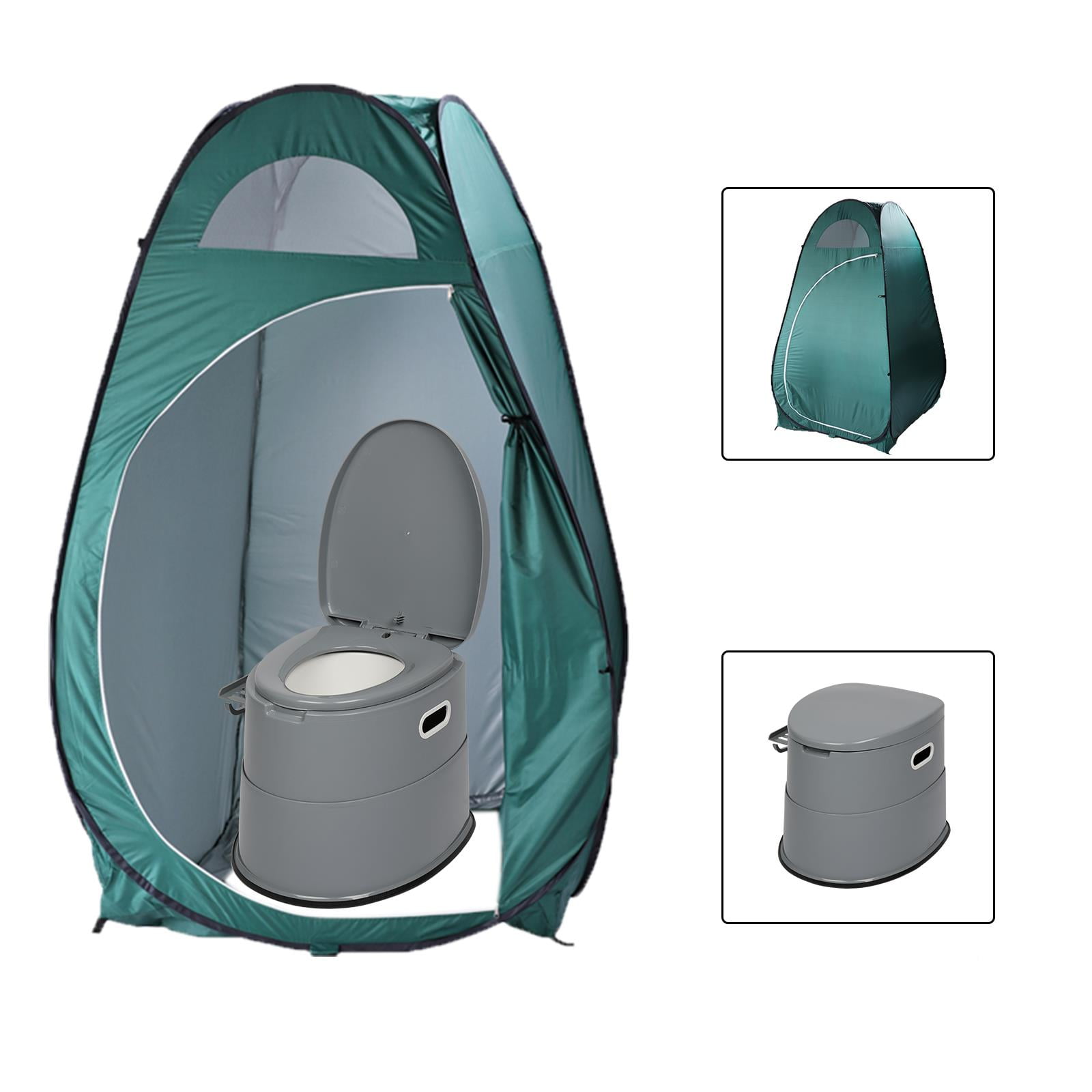 Ktaxon Folding Portable Travel Toilet, Camping Tent Lightweight Indoor
