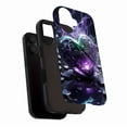 thumbnail image 3 of Gothic Heart Shaped iPhone Case Glowing Purple Green Gradient For Gothic Fantasy Lovers Compatible with iPhone 11/12/13/14/15/16 (Pro Max/Plus) Unique Artistic Protective Shell, 3 of 9