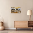 thumbnail image 4 of ZHONGYUTONG Camel Canvas Wall Art Desert Animal Pictures Wildlife Painting Country Farm Poster for Kitchen Living Room Decor Framed (12.00" x 18.00"), 4 of 5